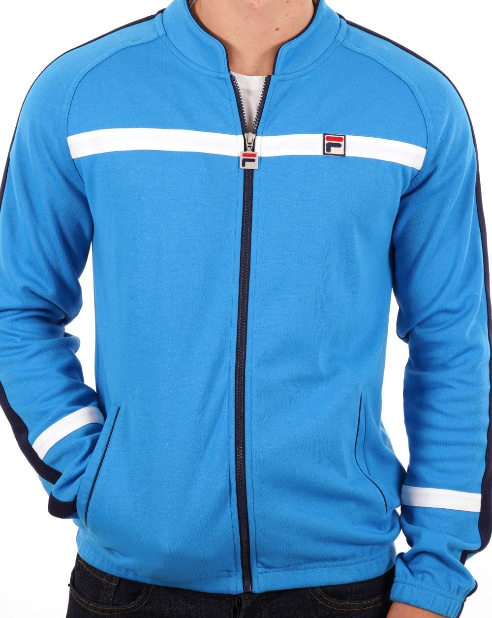 Fila Vintage Zio Track Top French Blue - Image 4