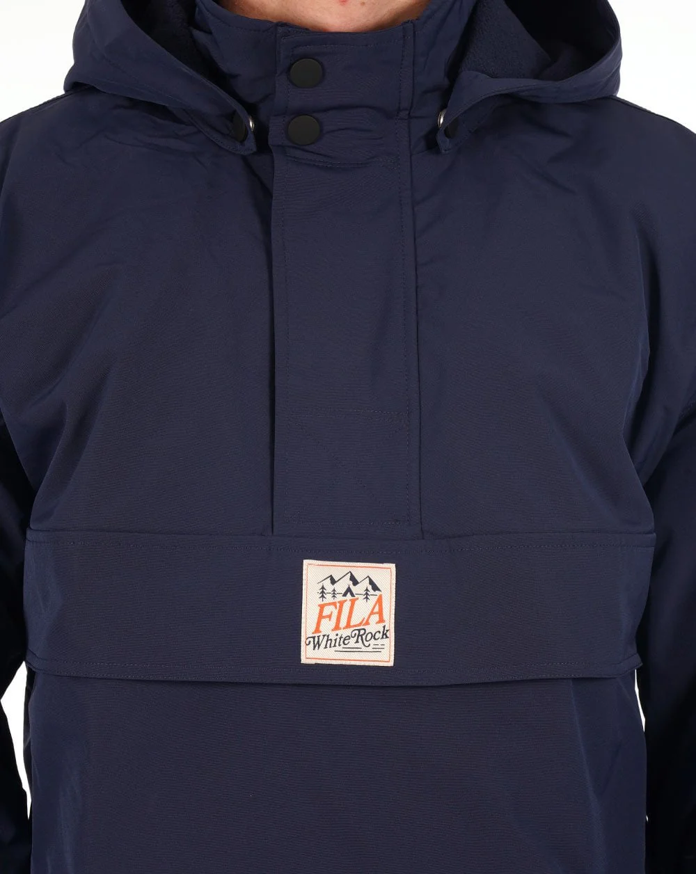 Fila White Rock Overhead Jacket Navy Blue - Image 2