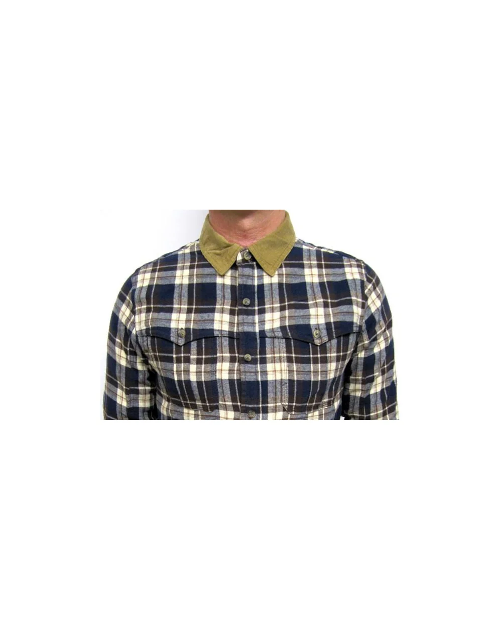 Fly 53 Heathwood Check Shirt Midnight Navy - Image 3