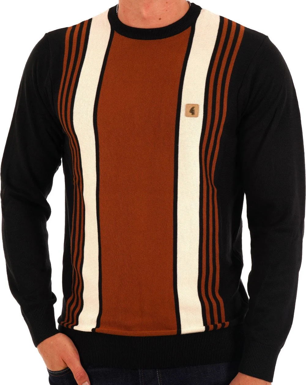 Gabicci Vintage Cruger Knitted Jumper Black