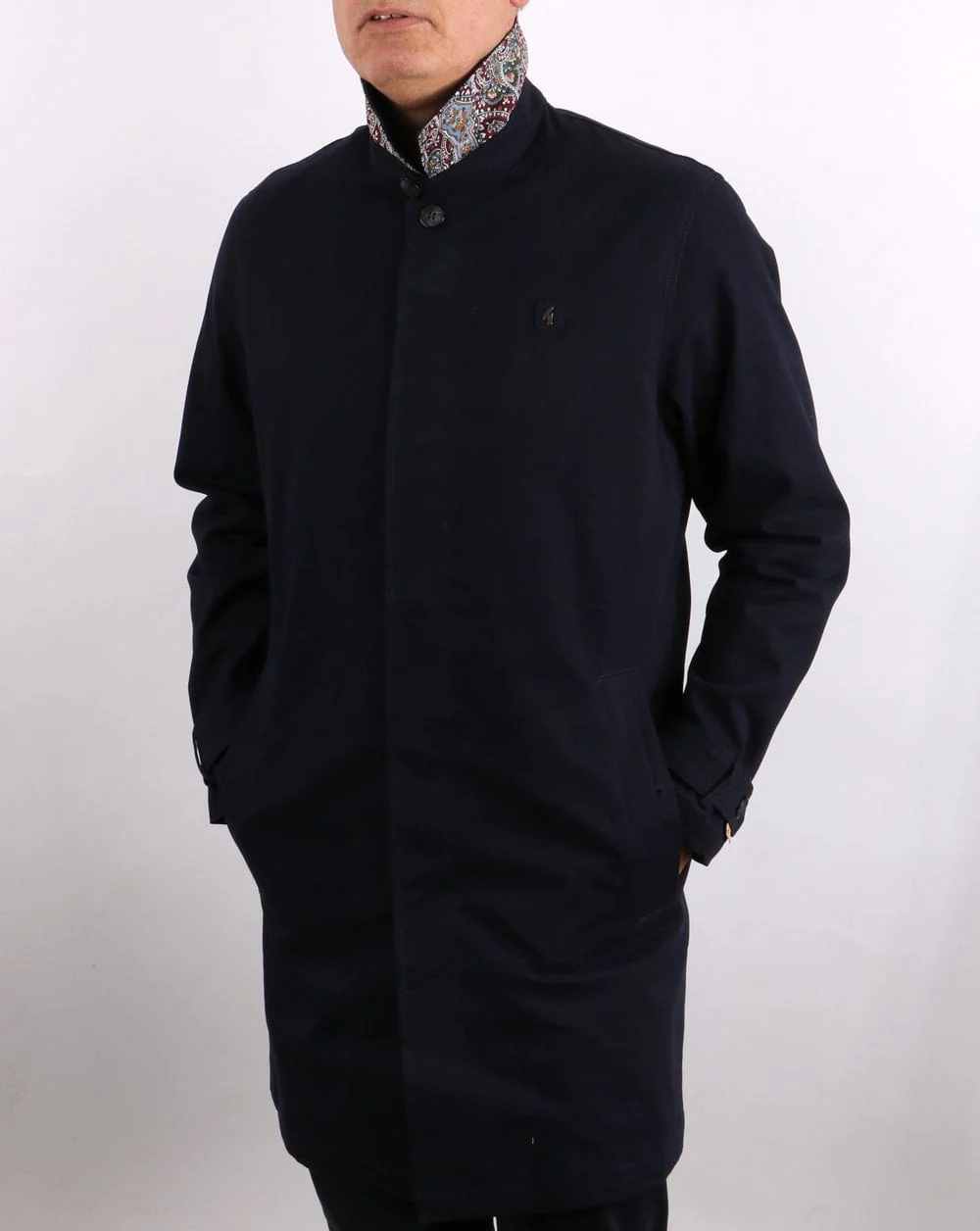 Gabicci Vintage Houghton Mac Navy - Image 6