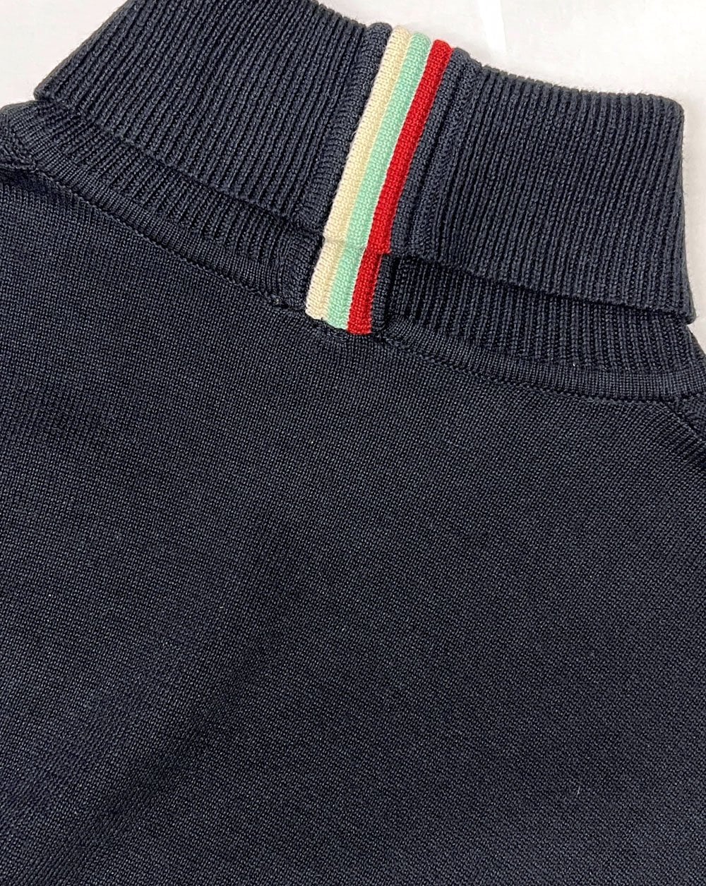 Gabicci Vintage Leonardo Knitted Roll Neck Navy - Image 3