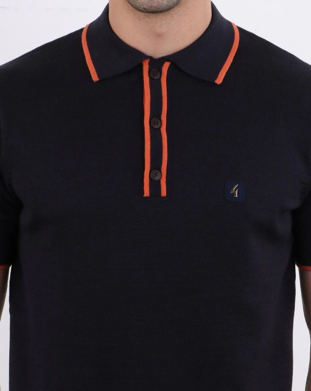 Gabicci Vintage Linekar Polo Shirt Dk Navy - Image 2