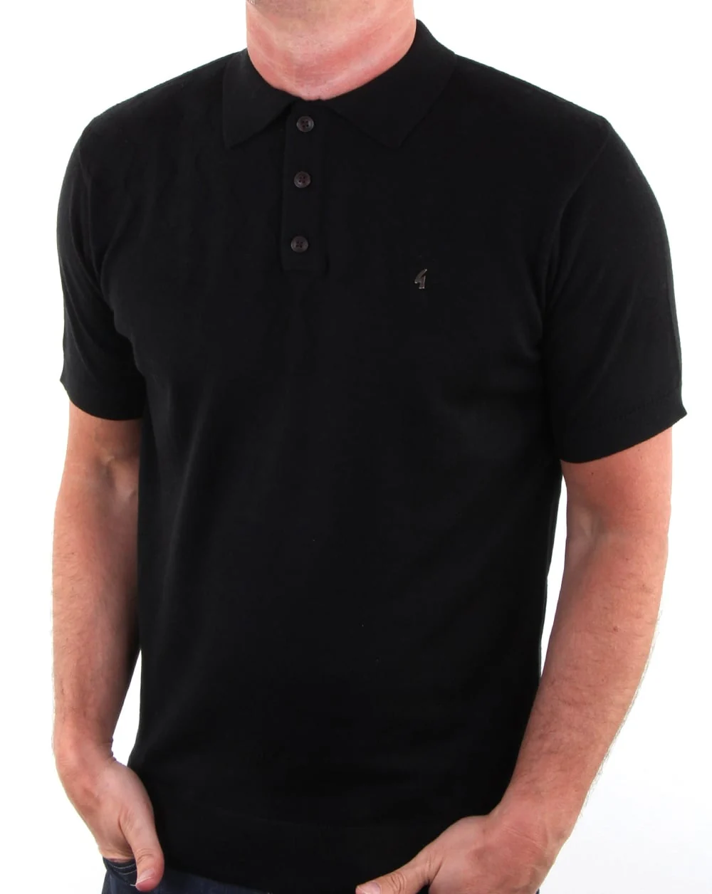 Gabicci Vintage Masso Polo Shirt Black