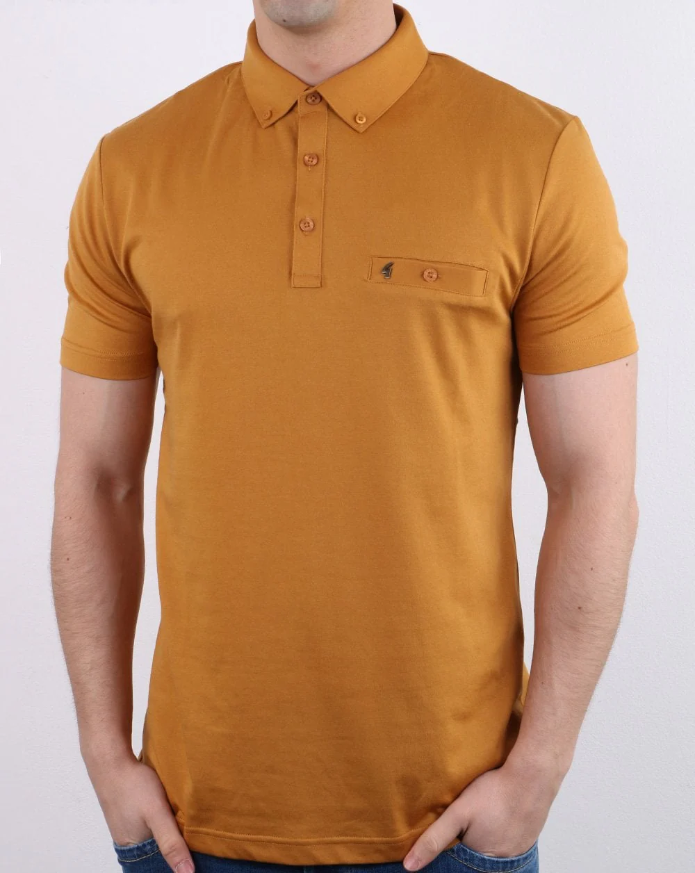 Gabicci Vintage Polo Shirt Hay