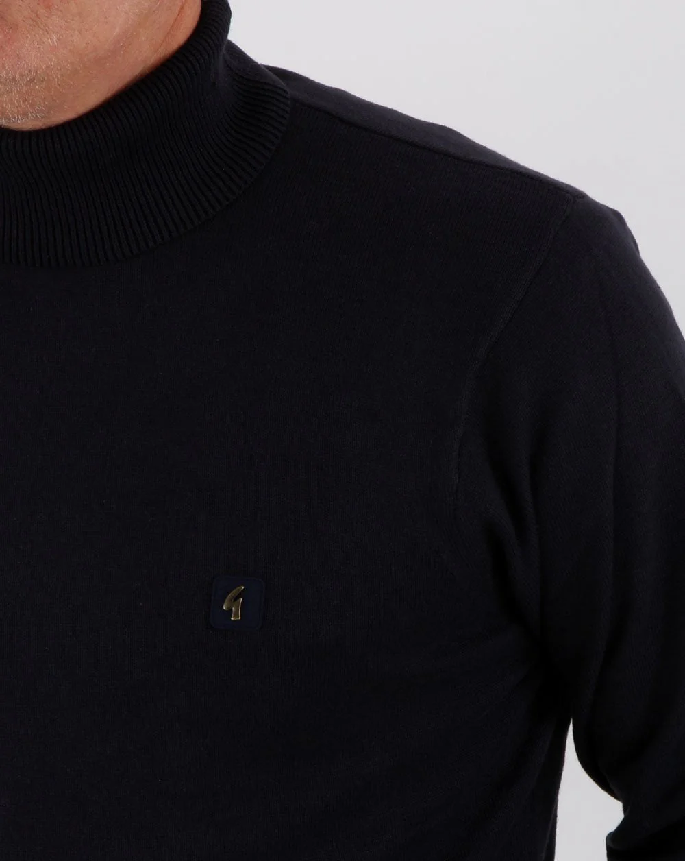 Gabicci Vintage Ricardo Roll Neck Navy - Image 2