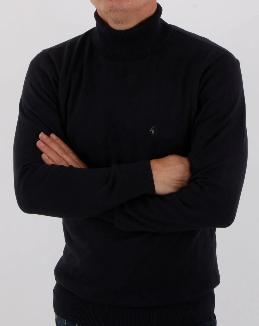Gabicci Vintage Ricardo Roll Neck Navy - Image 3