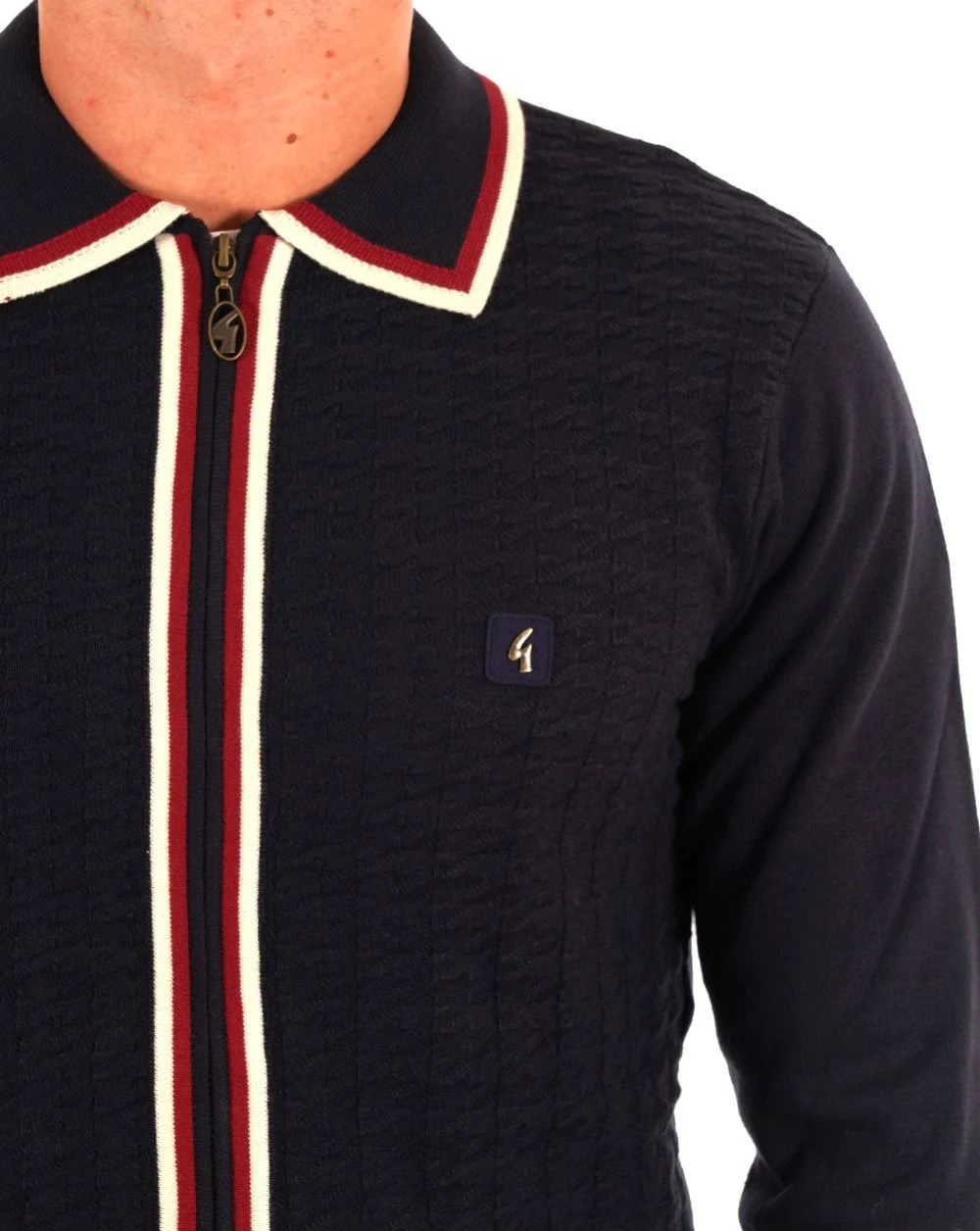 Gabicci Vintage Tieplo Zip Thru Navy - Image 2