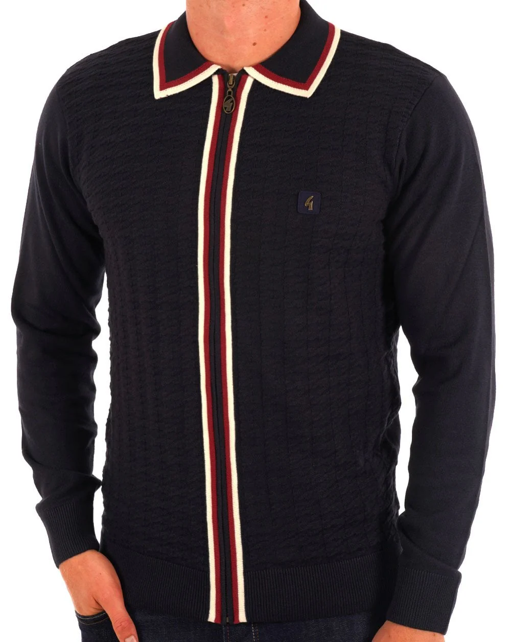 Gabicci Vintage Tieplo Zip Thru Navy - Image 3