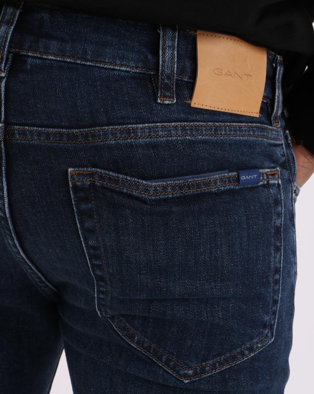 Gant Arley Regular Fit Jeans Dark Blue Worn In - Image 6