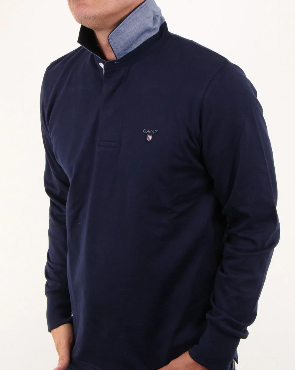 Gant Classic Rugby Shirt in Navy