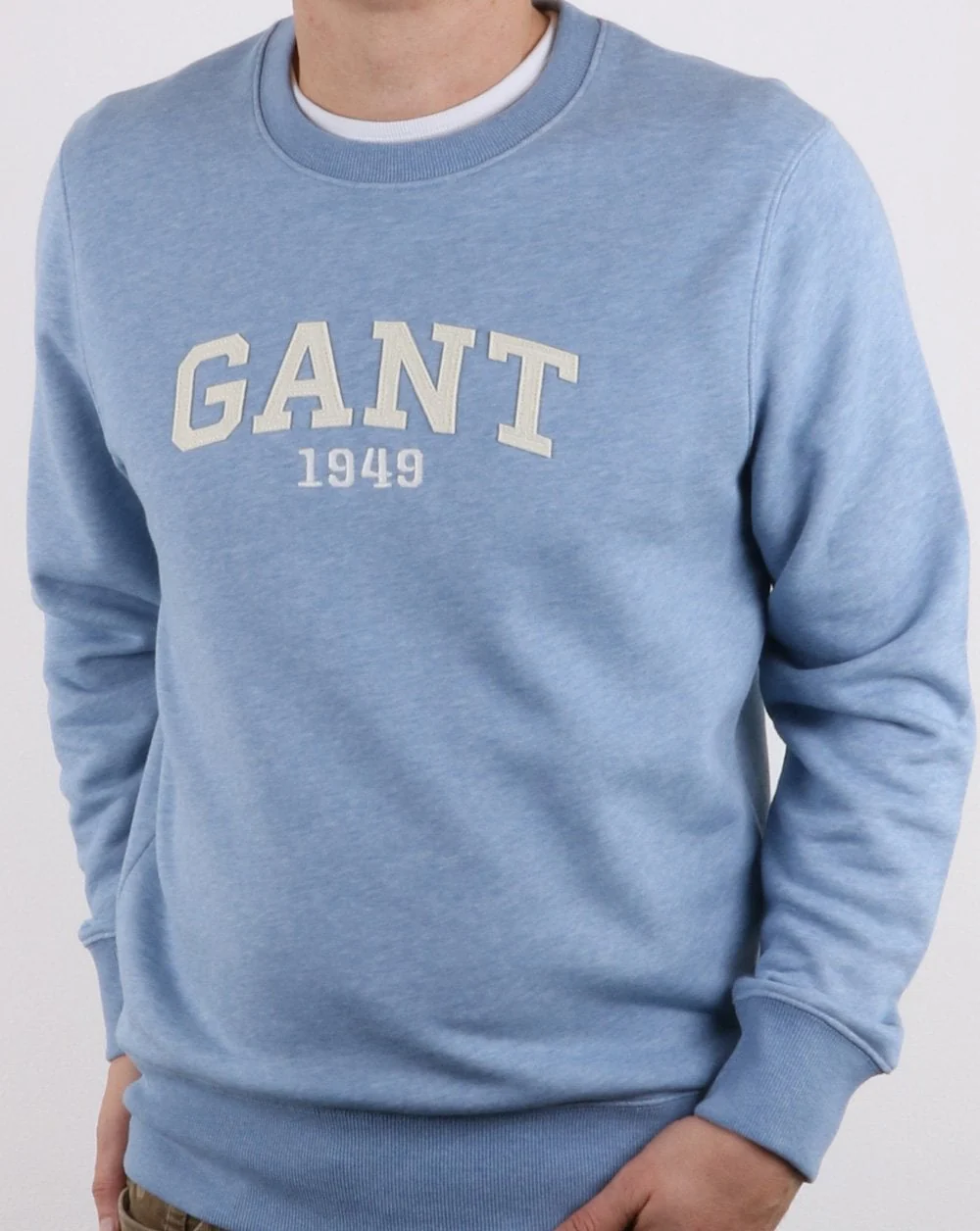 Gant Crew Neck Sweatshirt Light Blue - Image 2