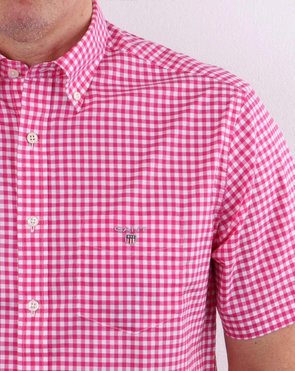 Gant Gingham Shirt Caberet Pink - Image 2