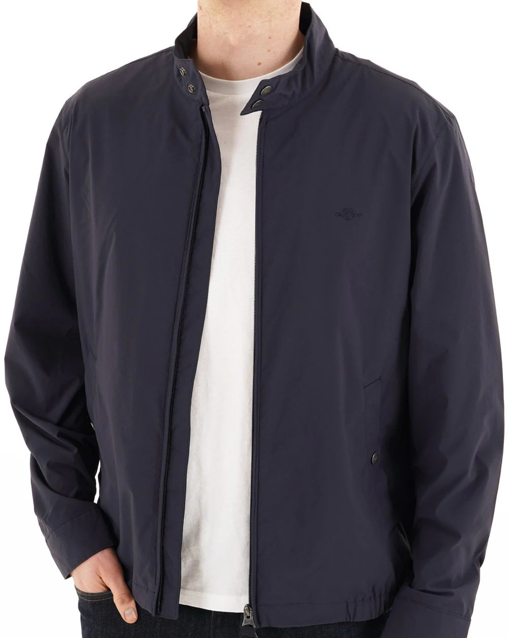 Gant Lightweight Harrington Jacket Navy Blue - Image 2