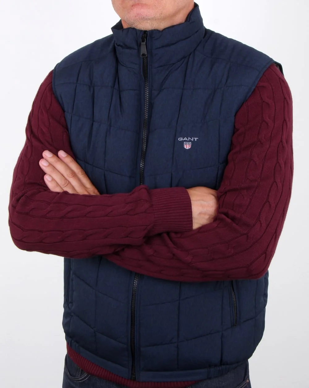 Gant Lw Cloud Vest Navy - Image 4