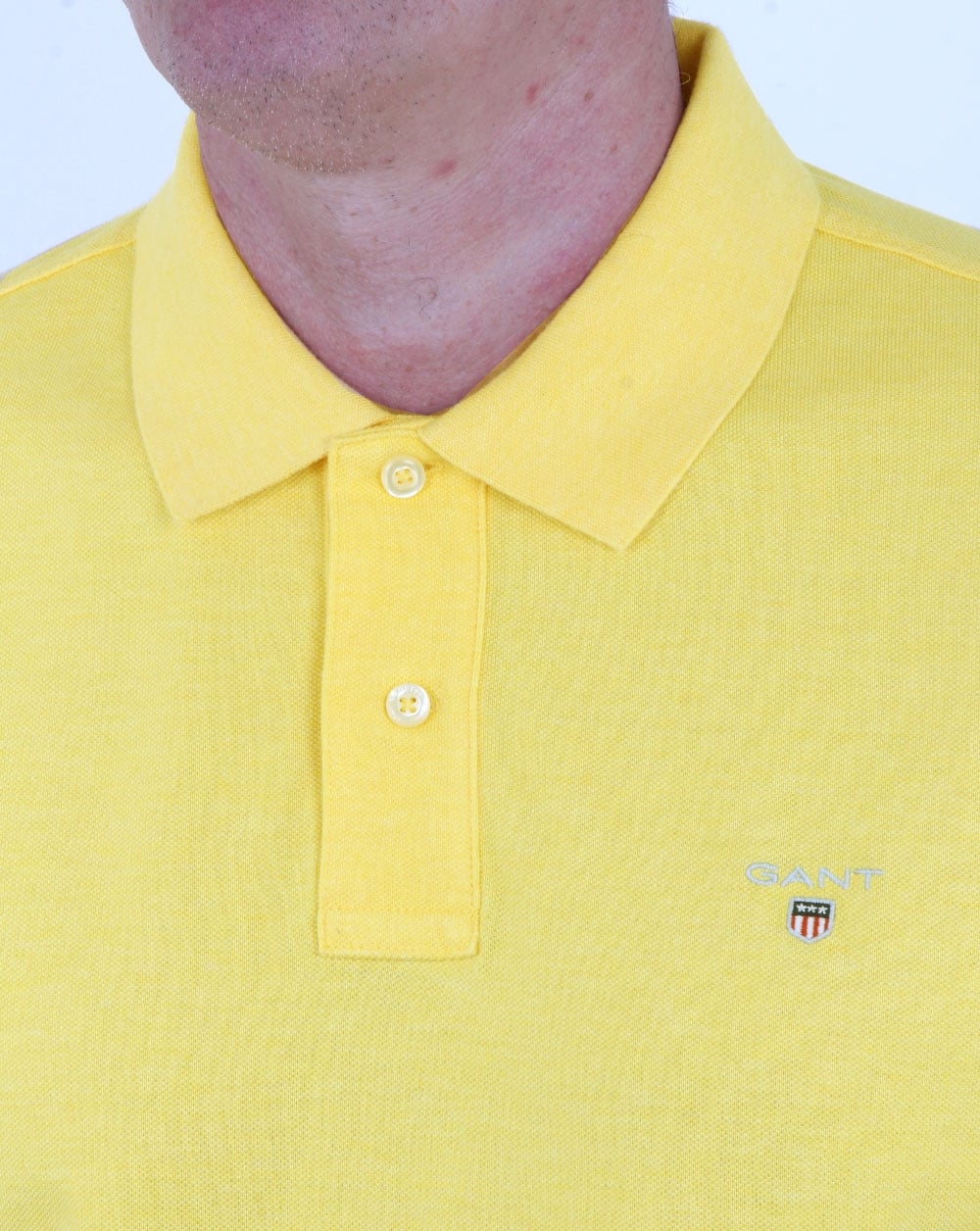 Gant Pique Rugger Polo Light Yellow Melange - Image 2