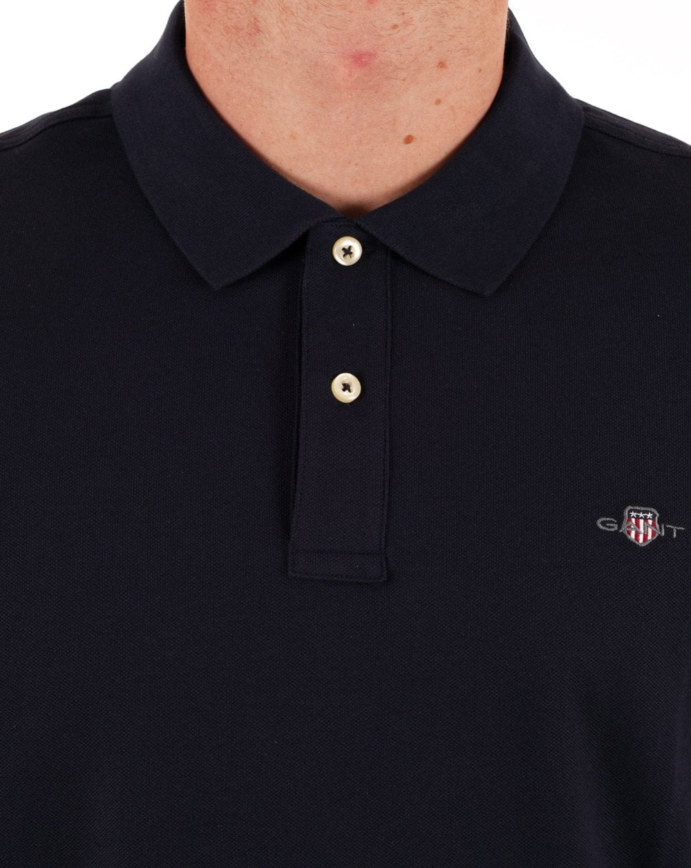 Gant Pique Rugger Polo Navy - Image 2