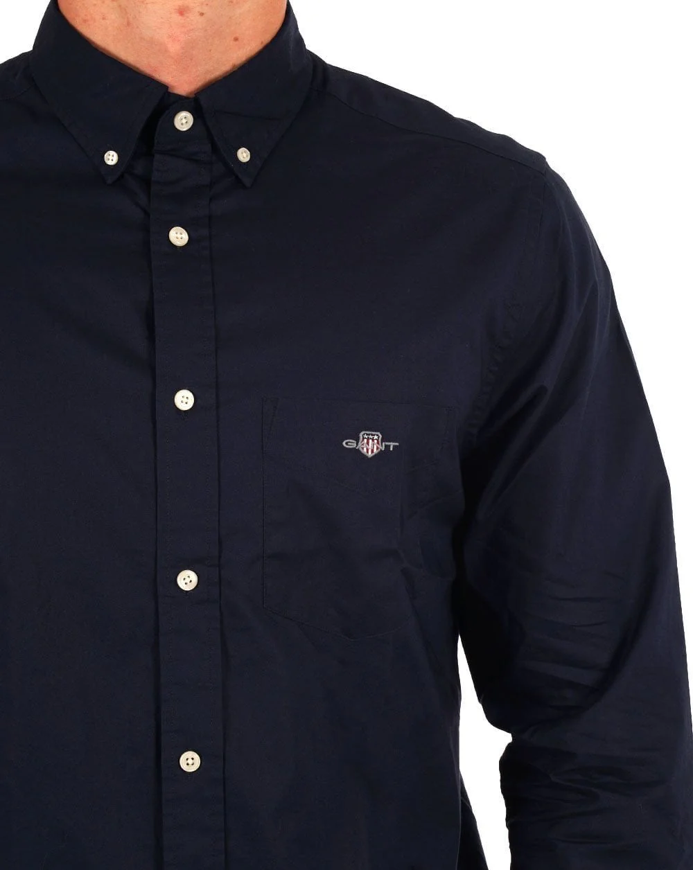 Gant Poplin Shirt Navy Blue - Image 2
