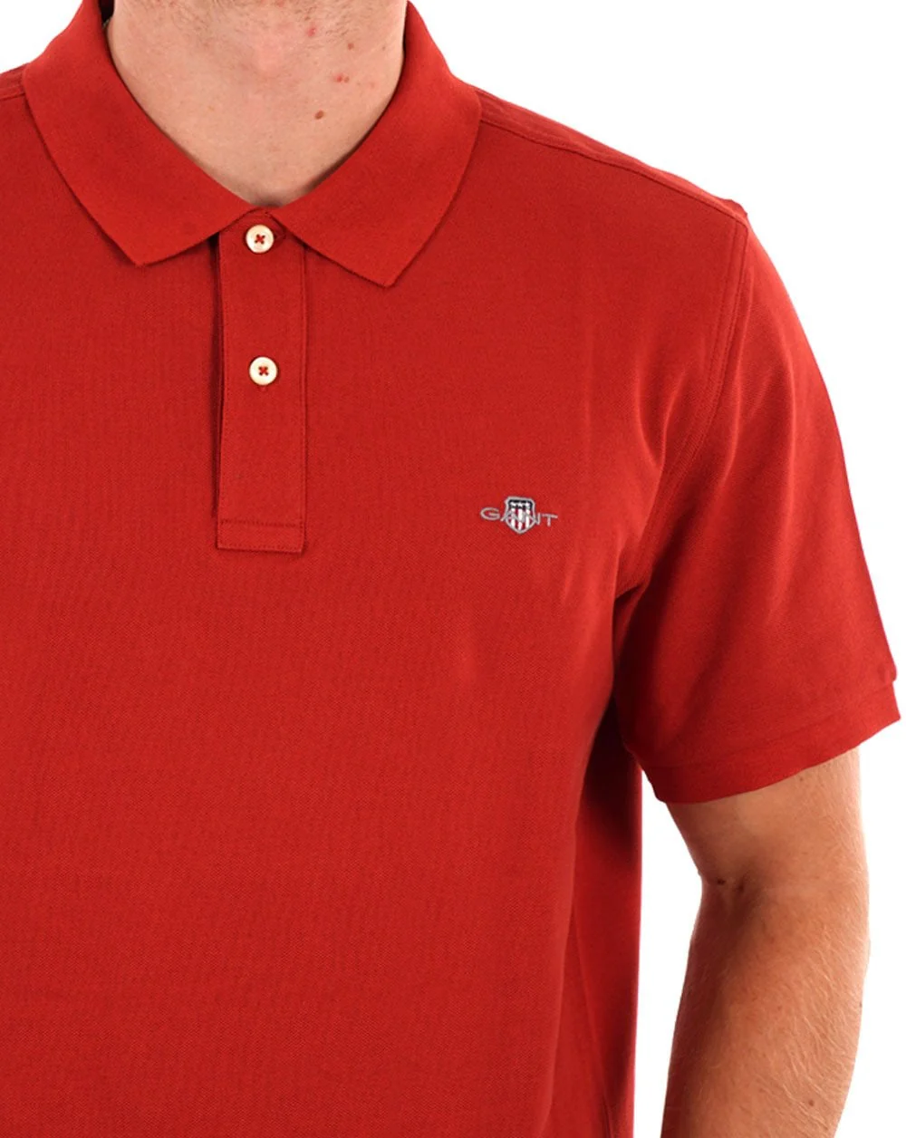 Gant Shield Pique Polo Iron Red - Image 2
