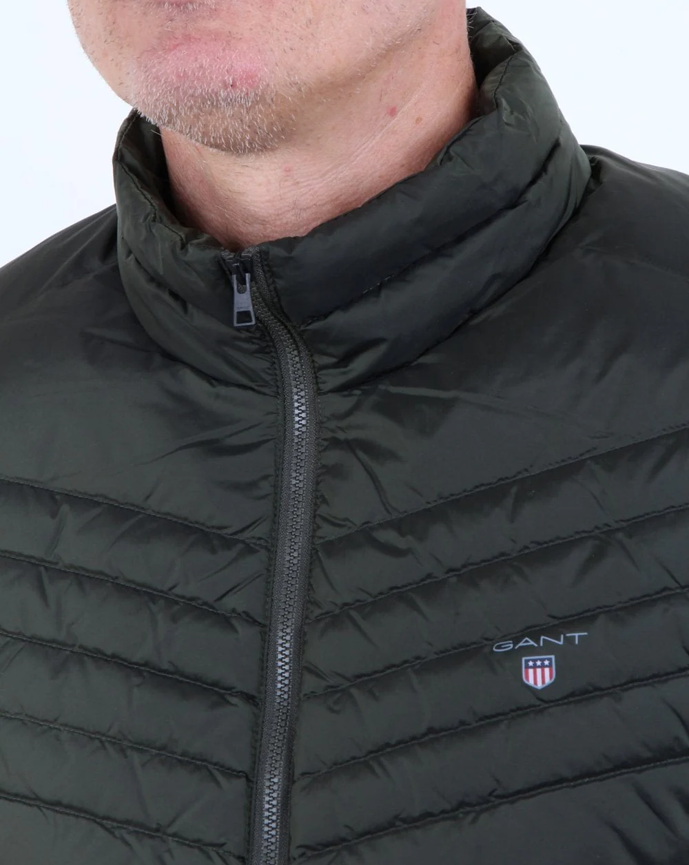 Gant The Airlight Down Jacket Moss Green - Image 4