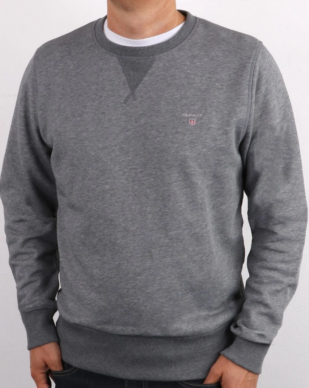 Gant The Original Crew Sweat Dark Grey Melange
