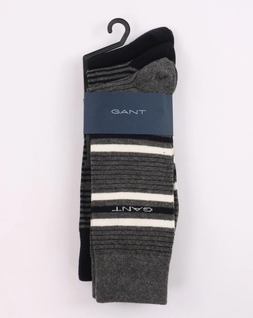 Gant Triple Pack Socks Charcoal Melange