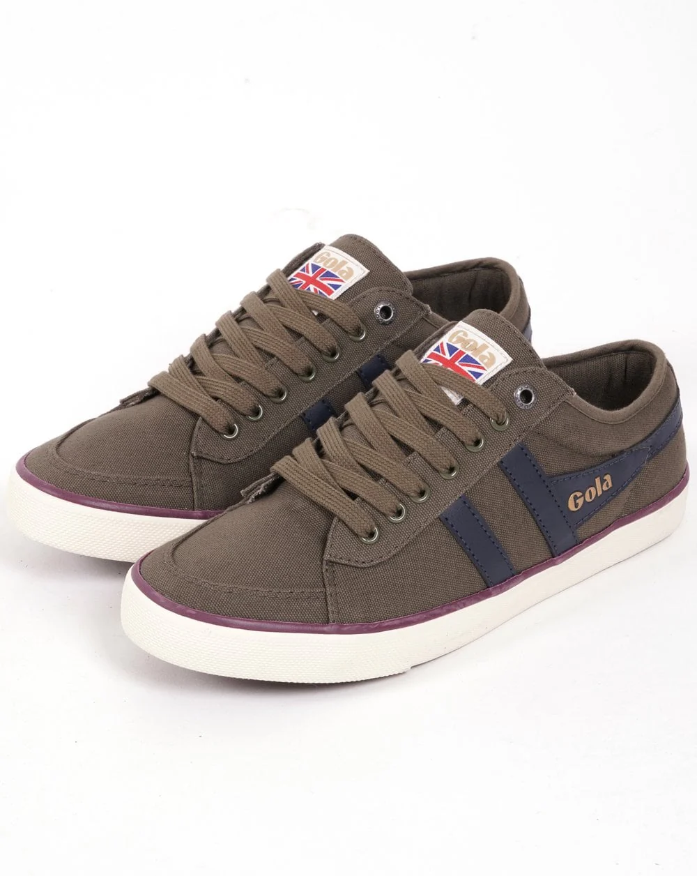 Gola Classics Vegan Comet Trainer Khaki/Navy - Image 2