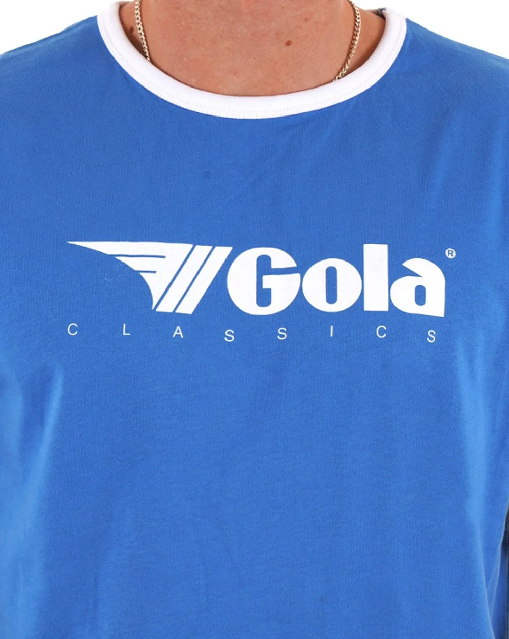 Gola Ringer T-shirt Blue - Image 2