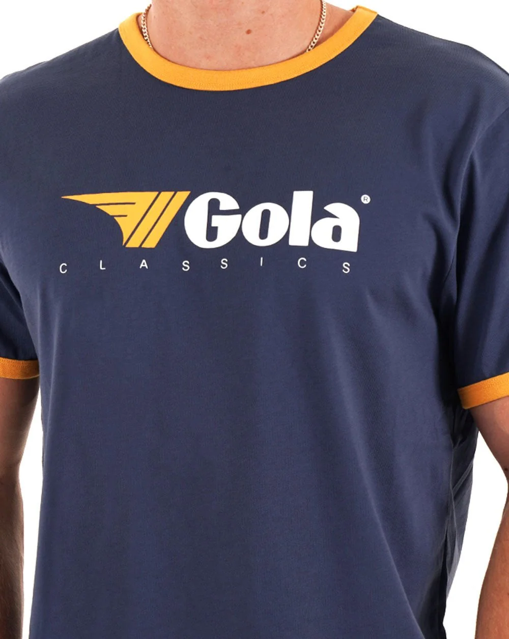 Gola Ringer T-shirt Navy - Image 2