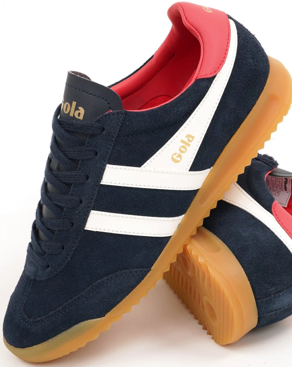 Gola Torpedo Women's Trainers Navy/Off White/Coral - Image 3