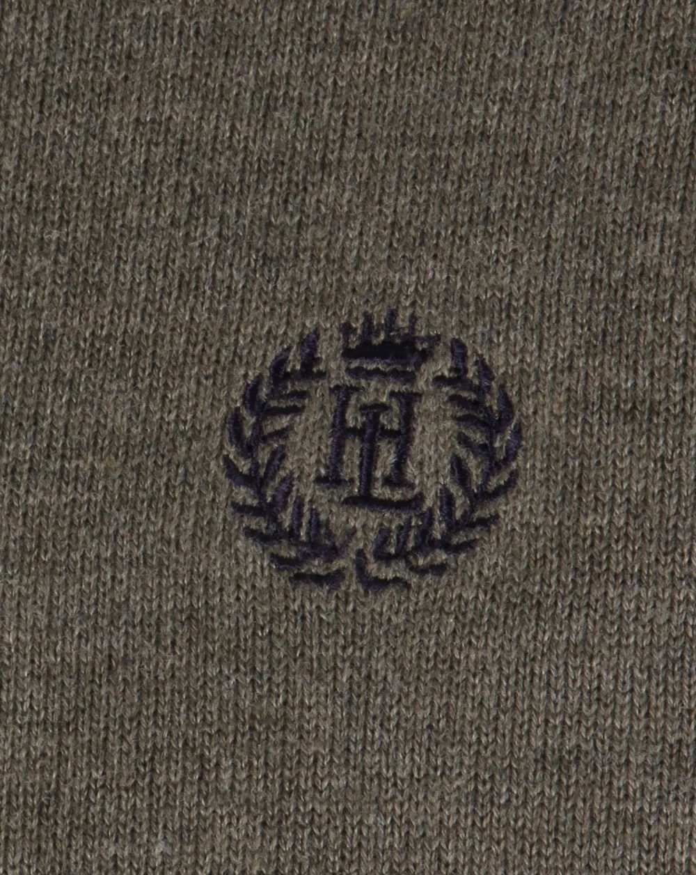 Henri Lloyd Crew Neck Knit Olive Marl - Image 3