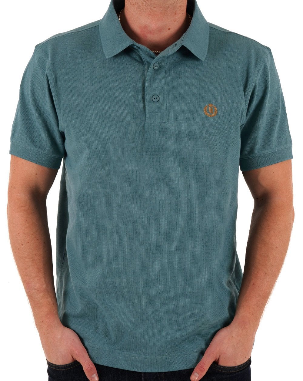 Henri Lloyd Falmouth Polo Shirt Washed Teal - Image 3