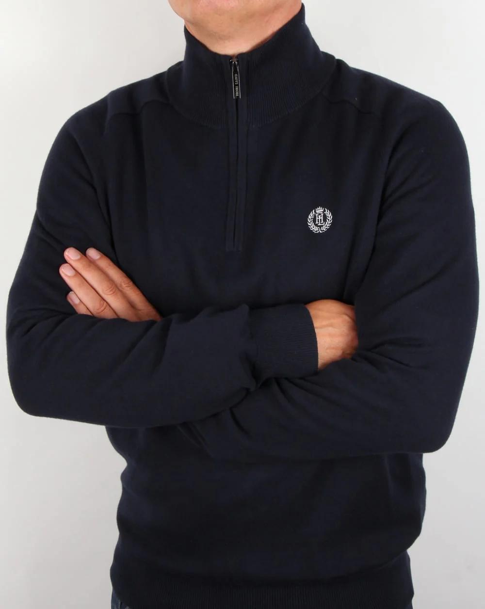 Henri Lloyd Half Zip Knit Navy - Image 2