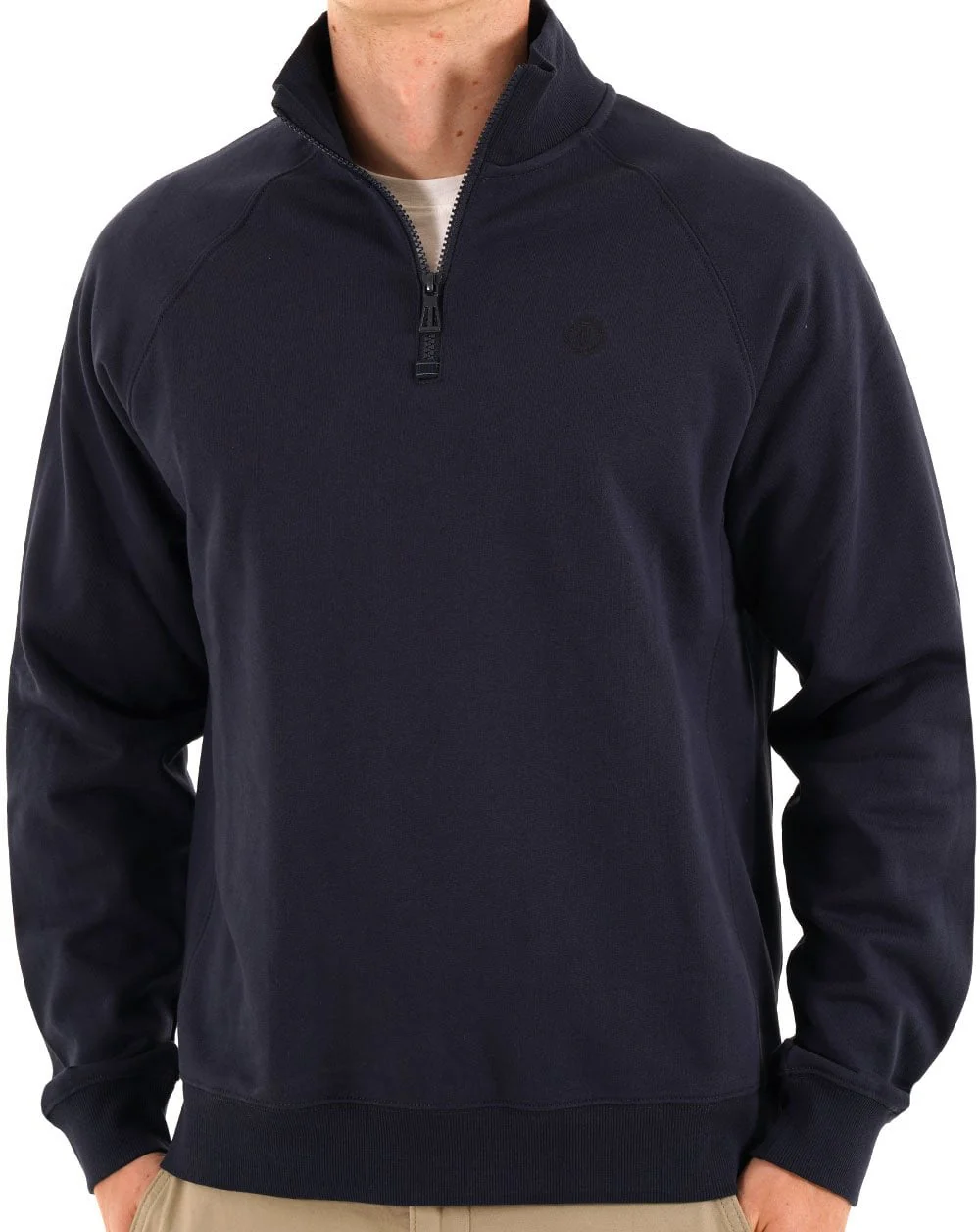 Henri Lloyd Kinsale Quarter Zip Sweat Navy - Image 3