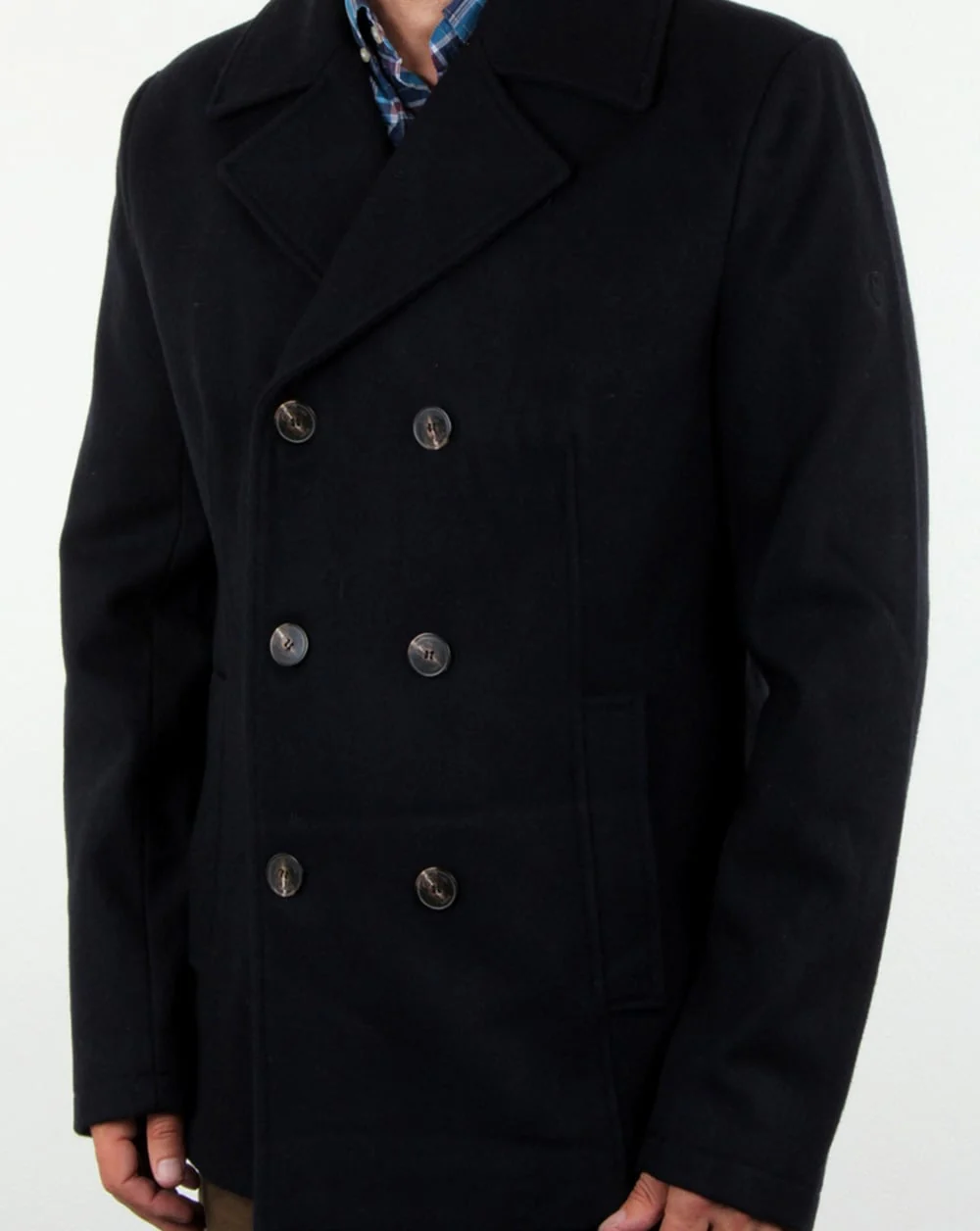 Henri Lloyd Melton Pea Coat Navy - Image 3