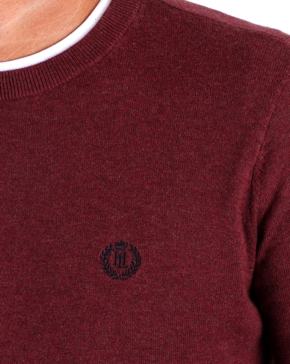 Henri Lloyd Morgan Crew Neck Knit Burgundy - Image 2