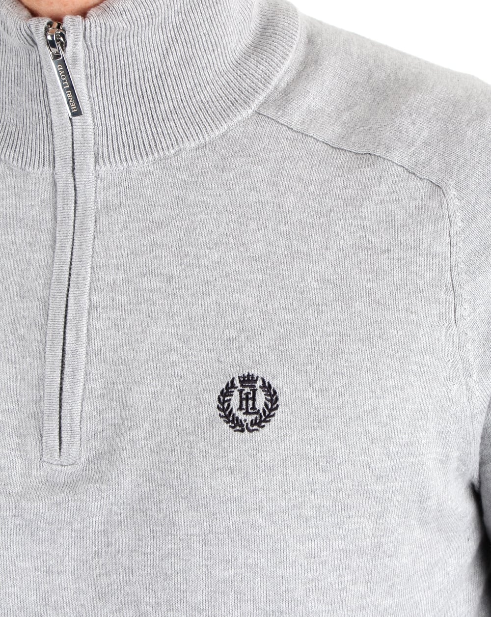 Henri Lloyd Morgan Half Zip Knit Graphite Marl - Image 3