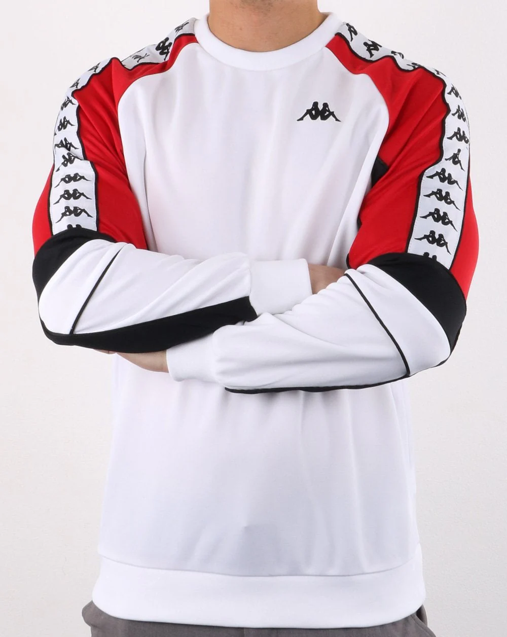 Kappa Arlton 222 Banda Sweatshirt White/red - Image 3