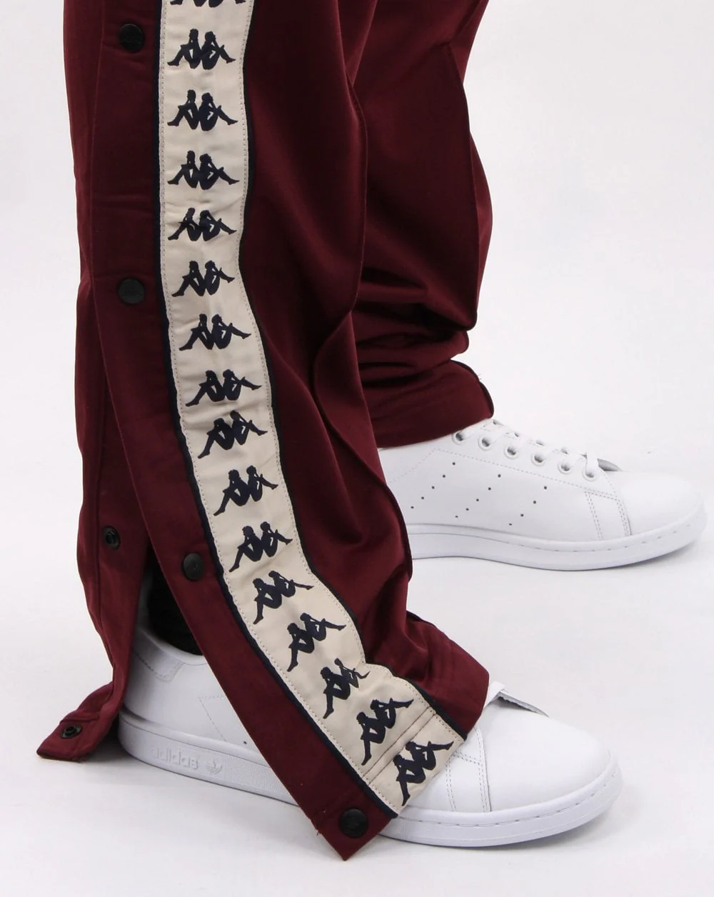 Kappa Authentic Astoria Snap Pant Dark Red - Image 3