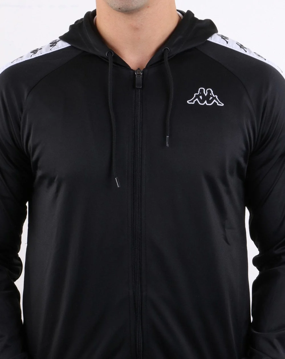 Kappa Banda Zudai Slim Jacket Black/White - Image 4