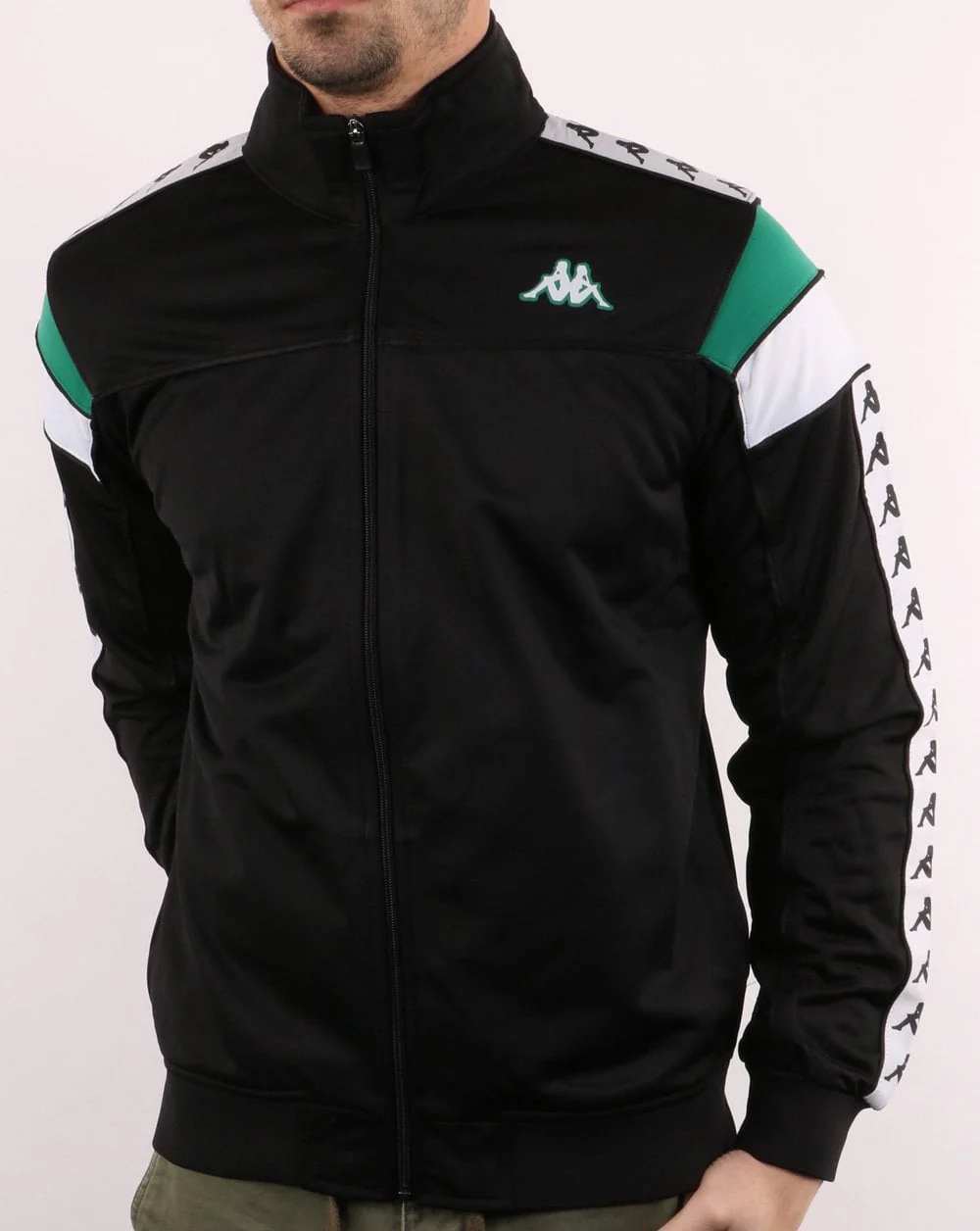 Kappa Merez Slim 222 Banda Jacket Black/green - Image 2