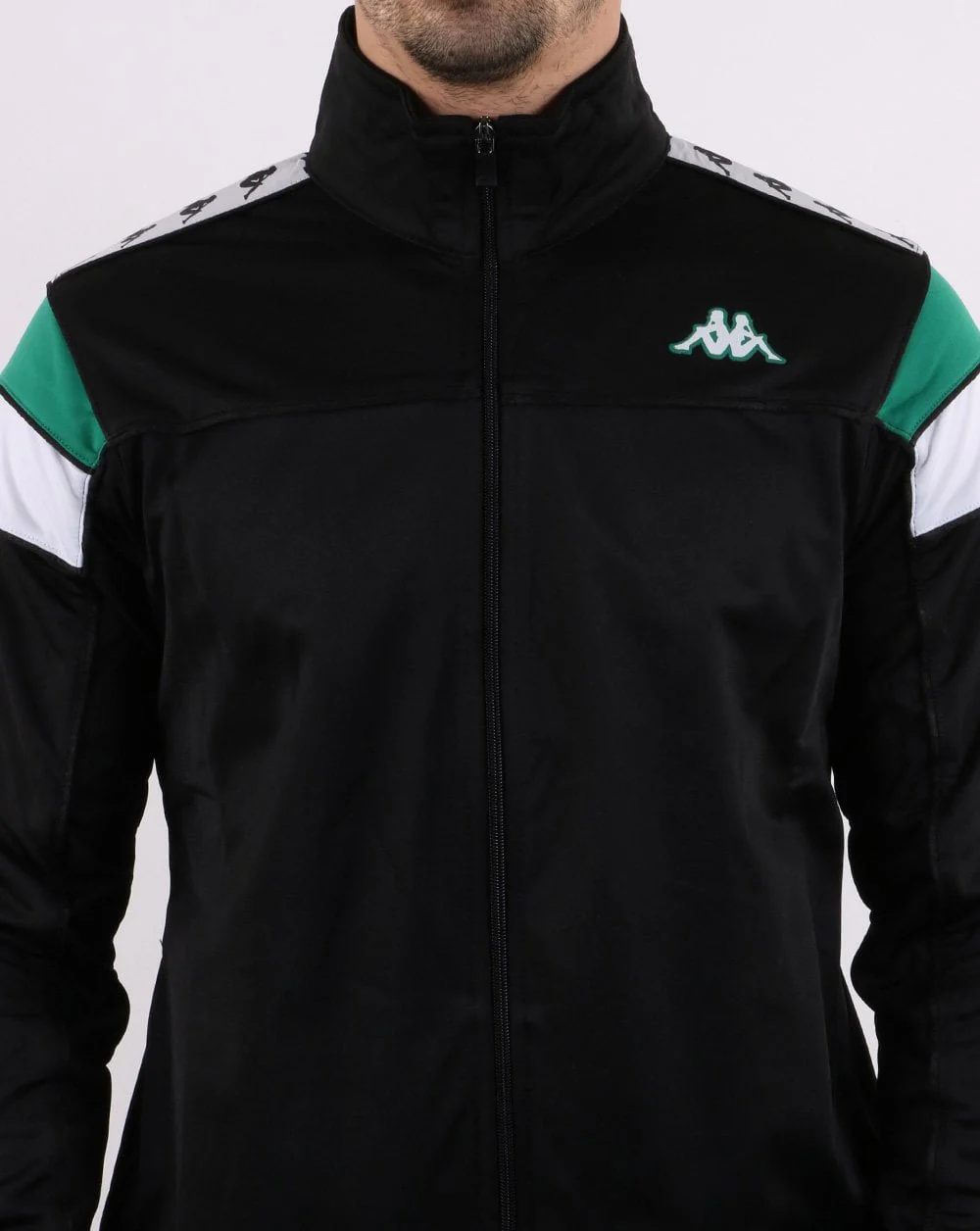 Kappa Merez Slim 222 Banda Jacket Black/green - Image 4