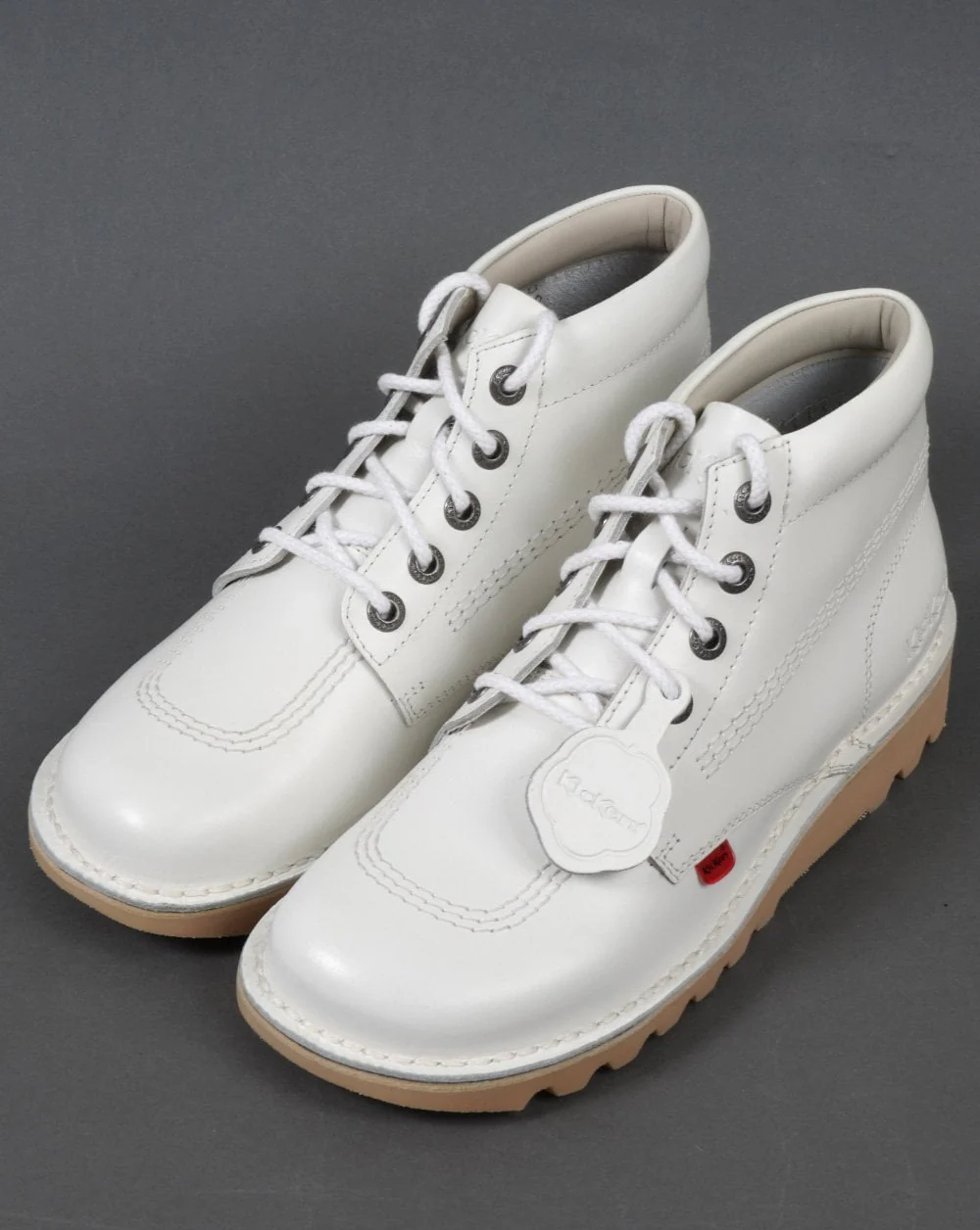 Kickers Kick Hi Leather Boot White