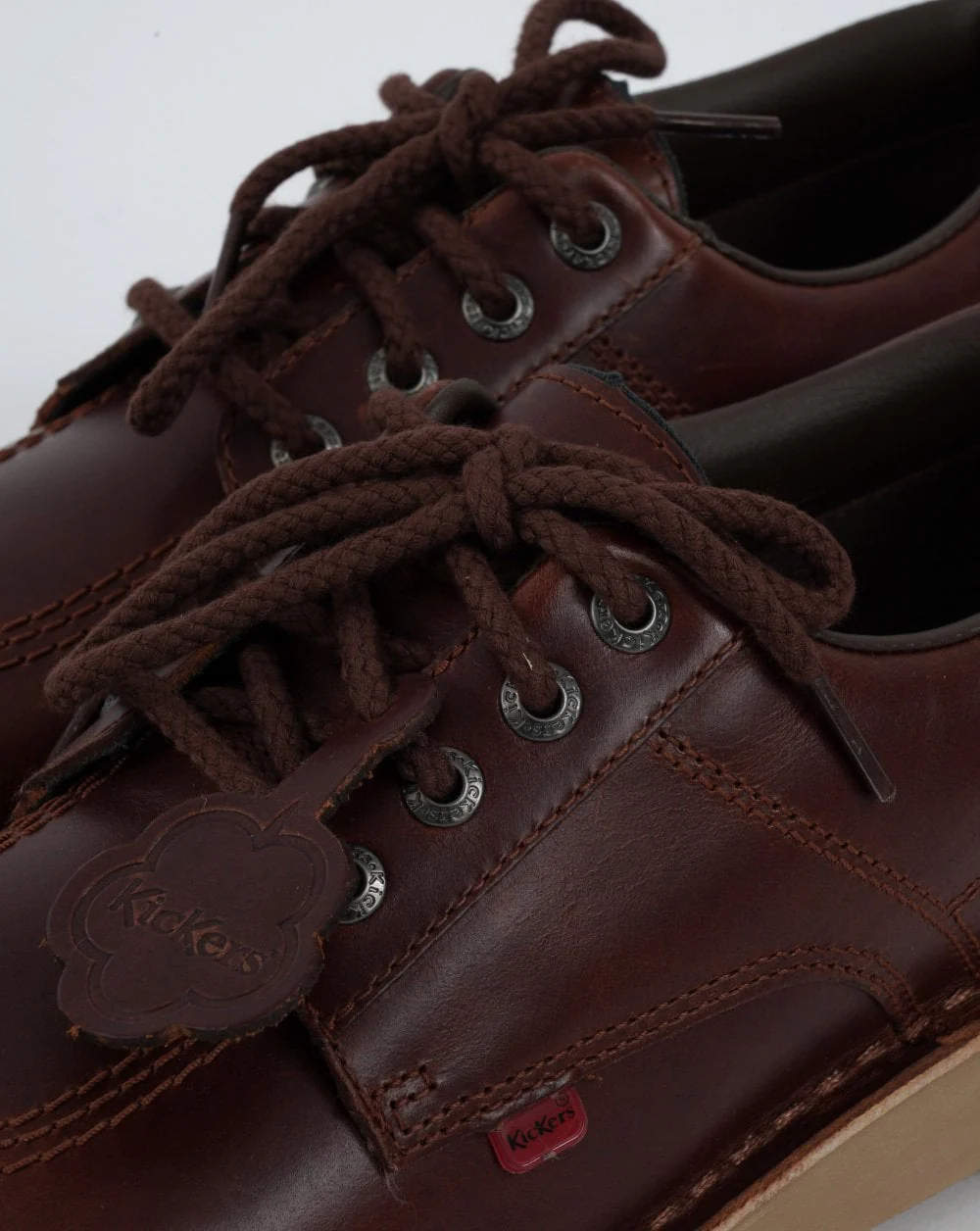 Kickers Kick Lo Dark Brown Leather - Image 4