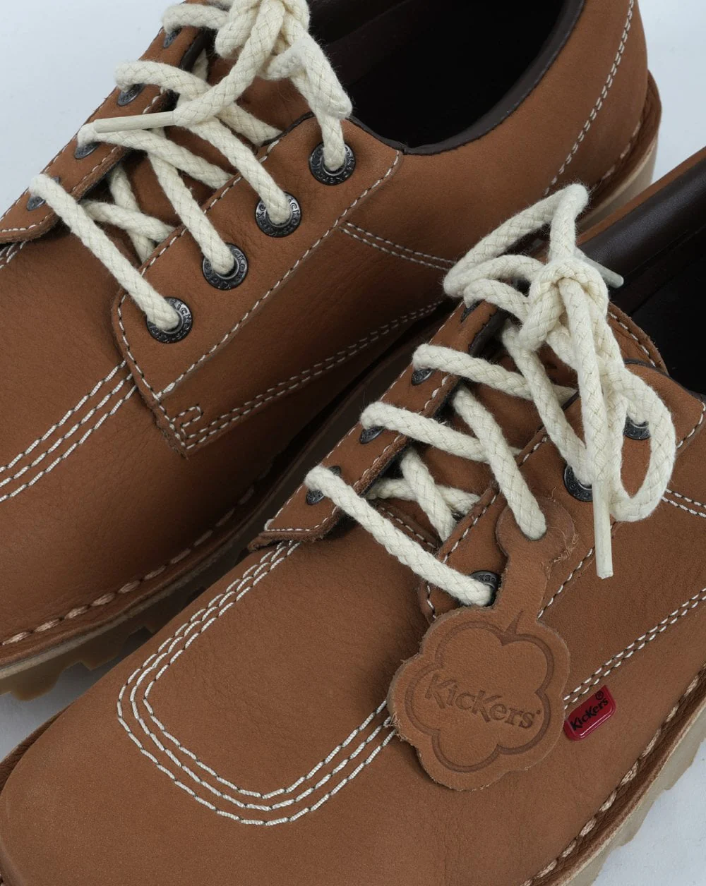 Kickers Kick Lo Leather Tan - Image 2