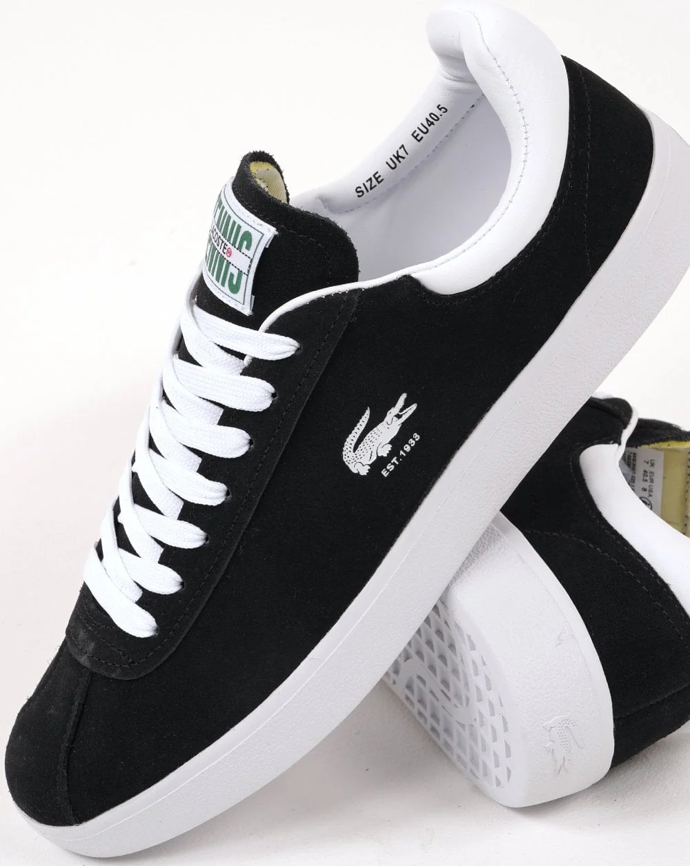 Lacoste Baseshot Trainers Black/White