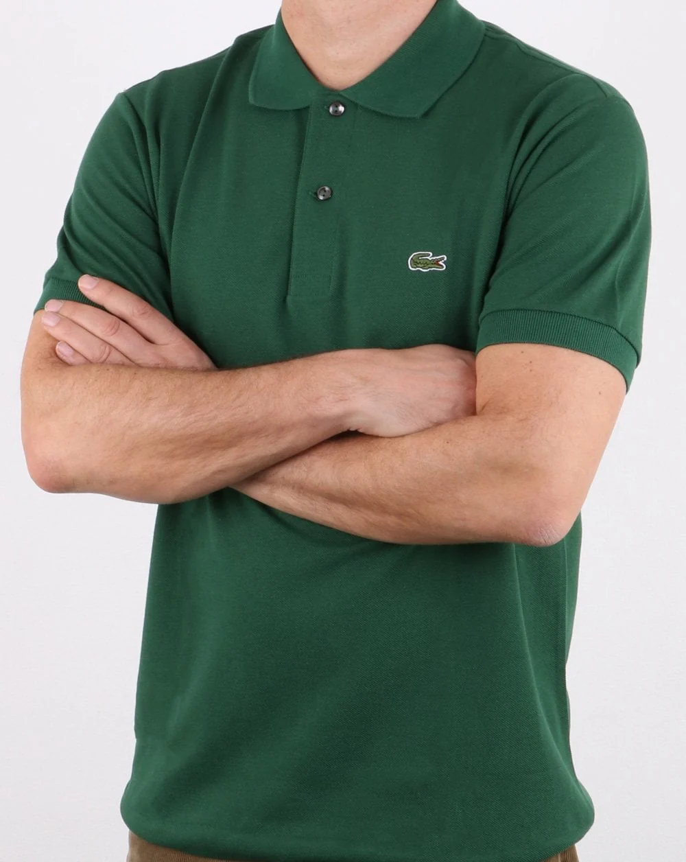 Lacoste Classic Two Button Polo Shirt Green - Image 2