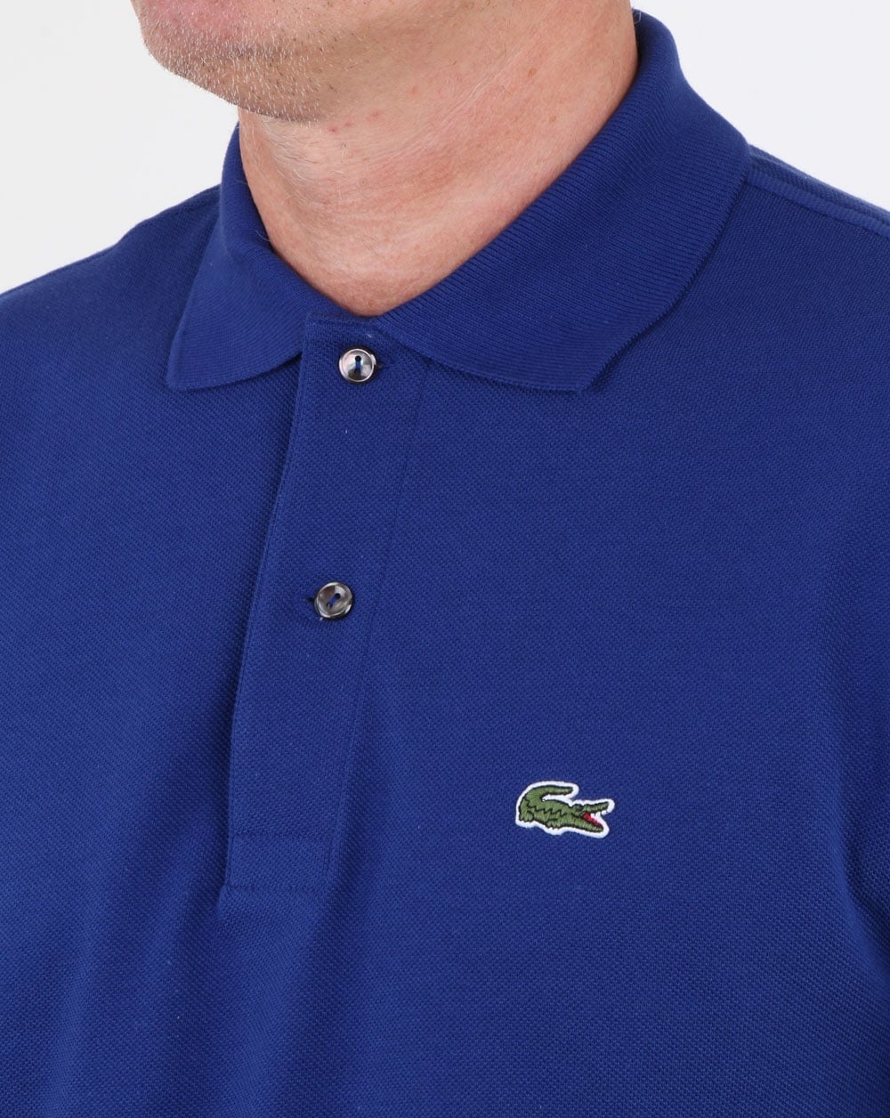 Lacoste Classic Two Button Polo Shirt Ocean - Image 2