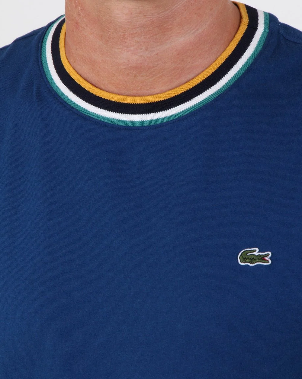 Lacoste Contrast Crew T-shirt Blue - Image 2