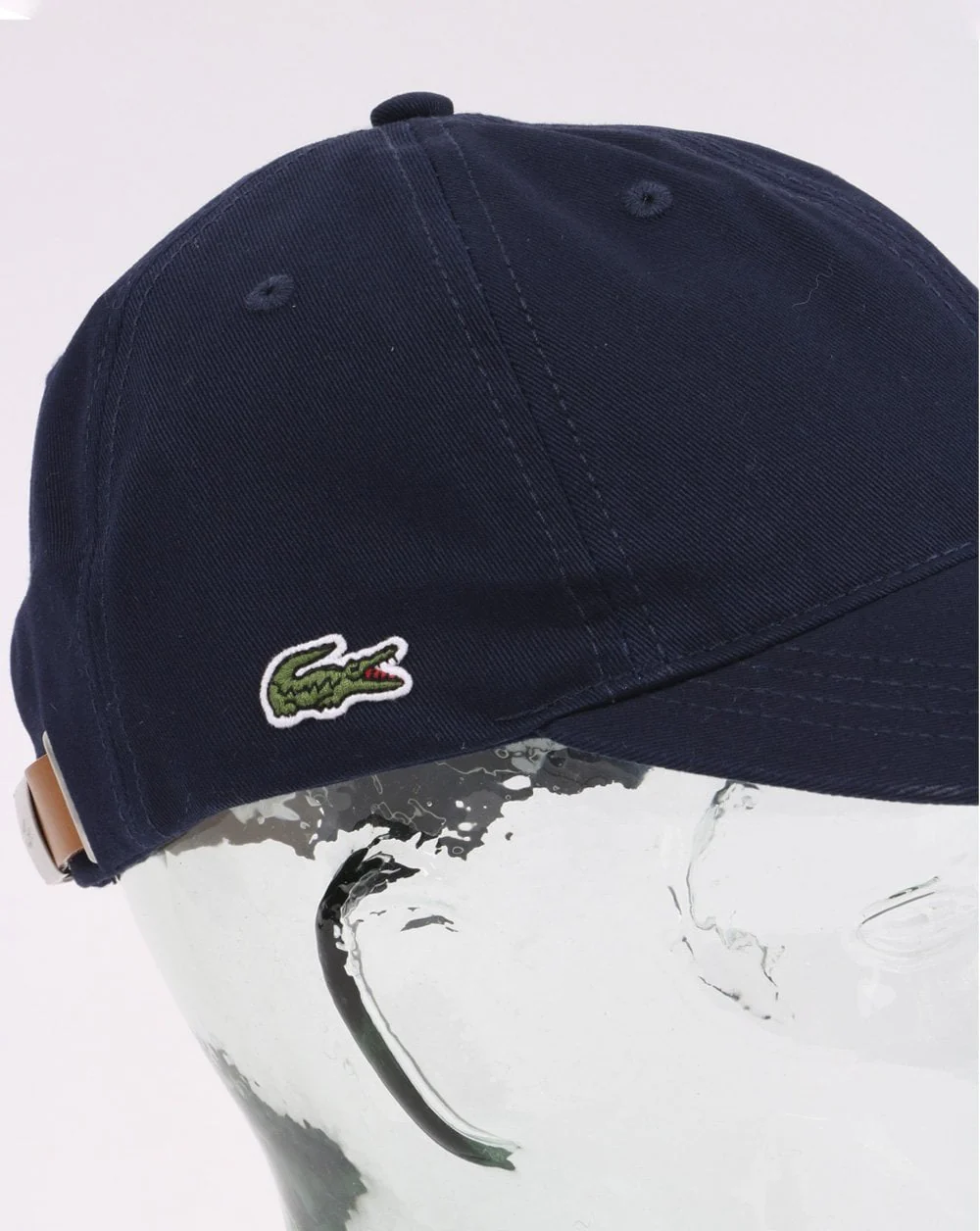 Lacoste Contrast Strap Cotton Cap Navy - Image 2